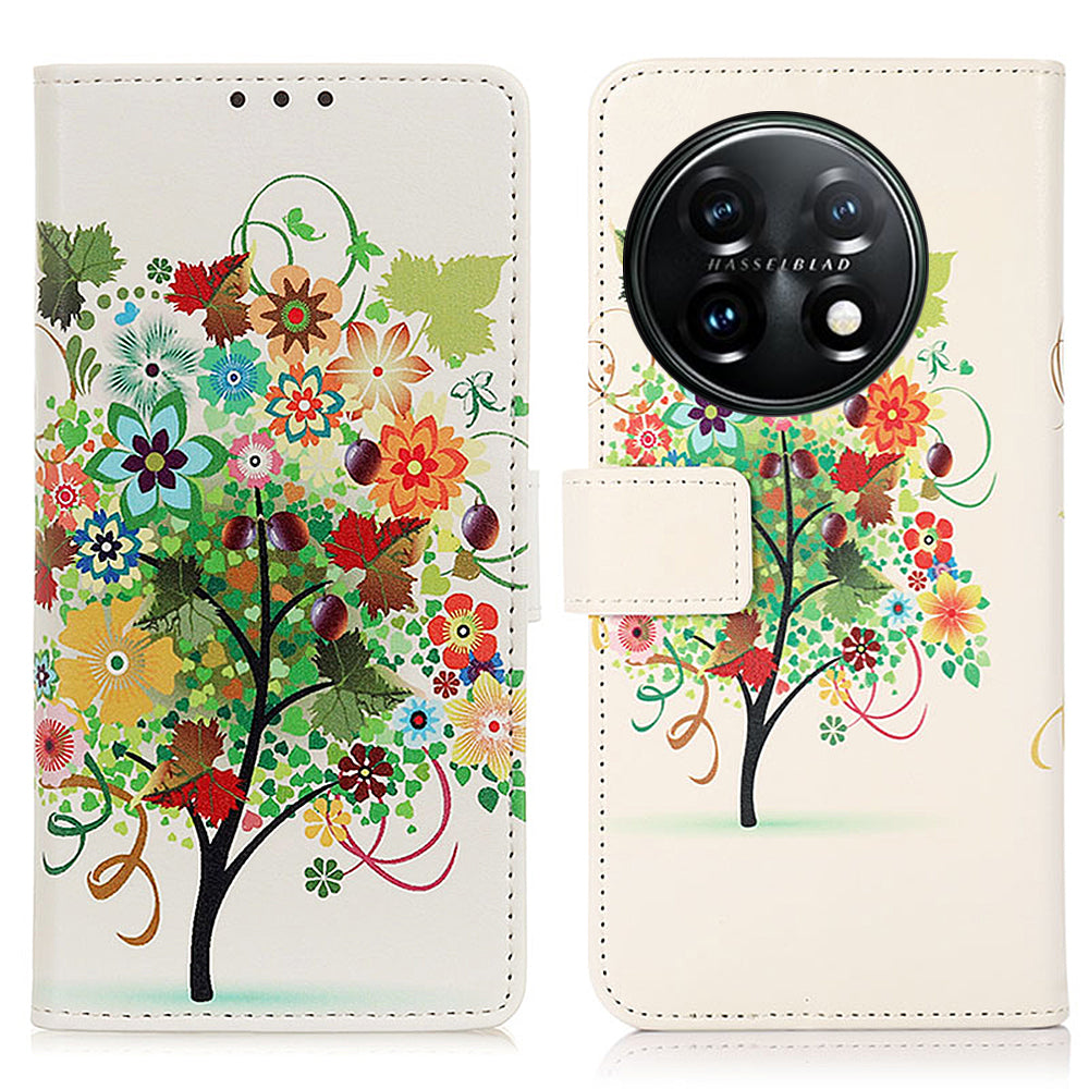 For OnePlus 11 5G Pattern Printing Phone Case PU Leather Stand Wallet Flip Cover For OnePlus 11 5G Pattern Printing Phone Case PU Leather Stand Wallet Flip Cover